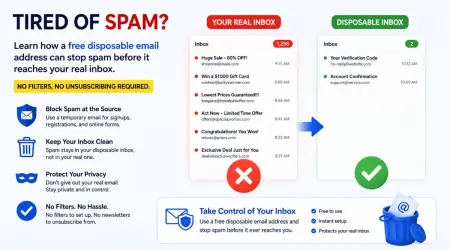 How to Stop Spam Emails Using a Disposable Email Address
